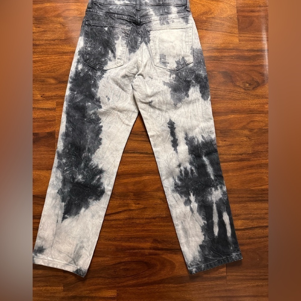 Topshop High Rise Straight Leg Cropped Jeans Acid Wash NWT Denim - Picture 7 of 7